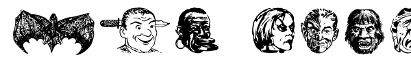 JMH Eerie Dingbats font preview